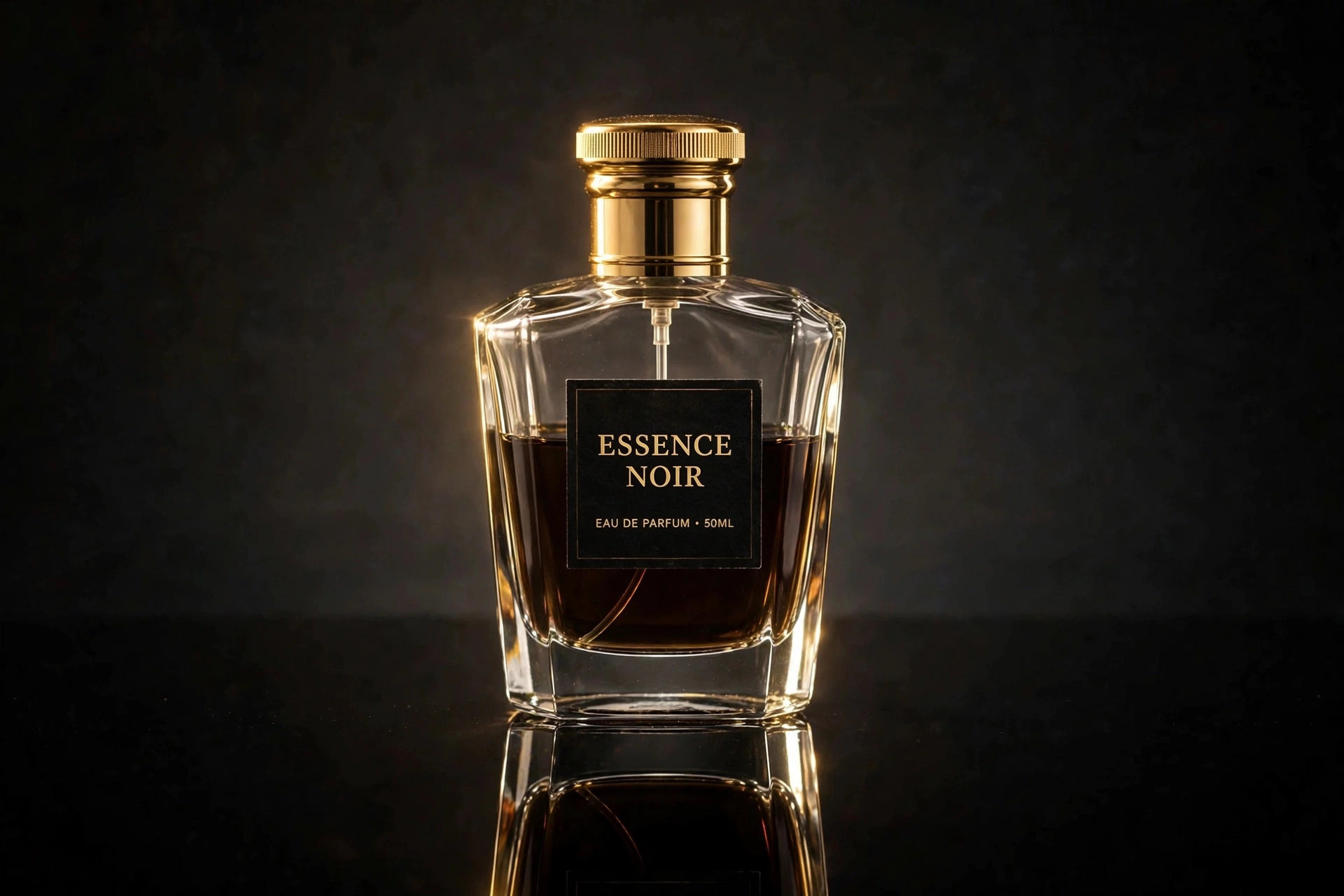 After: product photo on luxury dark background